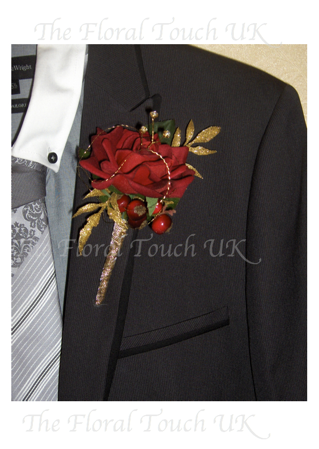 Silk Buttonholes For Weddings Grooms Buttonhole The Floral Touch UK