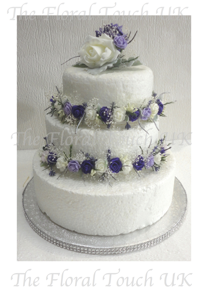 Artificial Cake Flowers Country Woodland Cake Topper And Wreaths