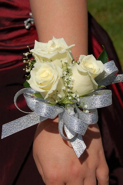 Silk Bridal Wedding Wrist Cuff Corsage 