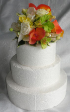 Tropical Flowers Cake Topper, tropical flower cake