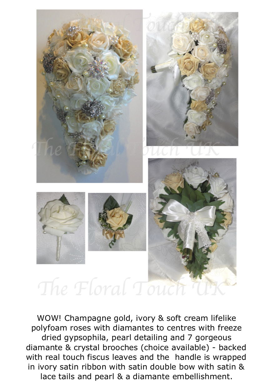 Bridal Shower Bouquets Teardrop Wedding Bouquets The Floral Touch Uk