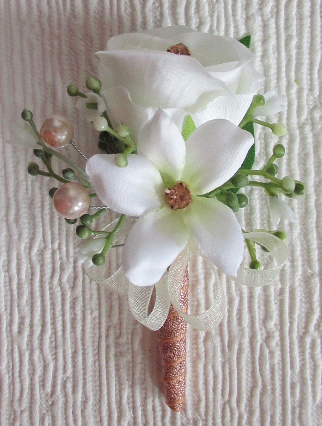 Silk Buttonholes | Buttonaires For Weddings | The Floral Touch UK
