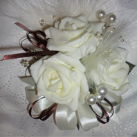Ivory Rose Prom Corsage